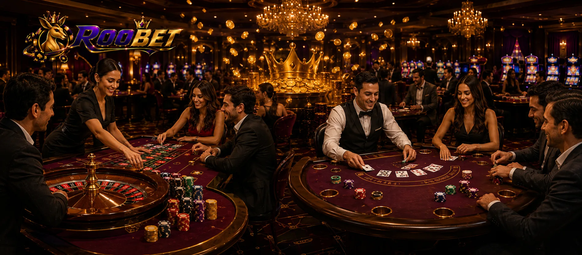 Ruleta y blackjack en mesas de juego