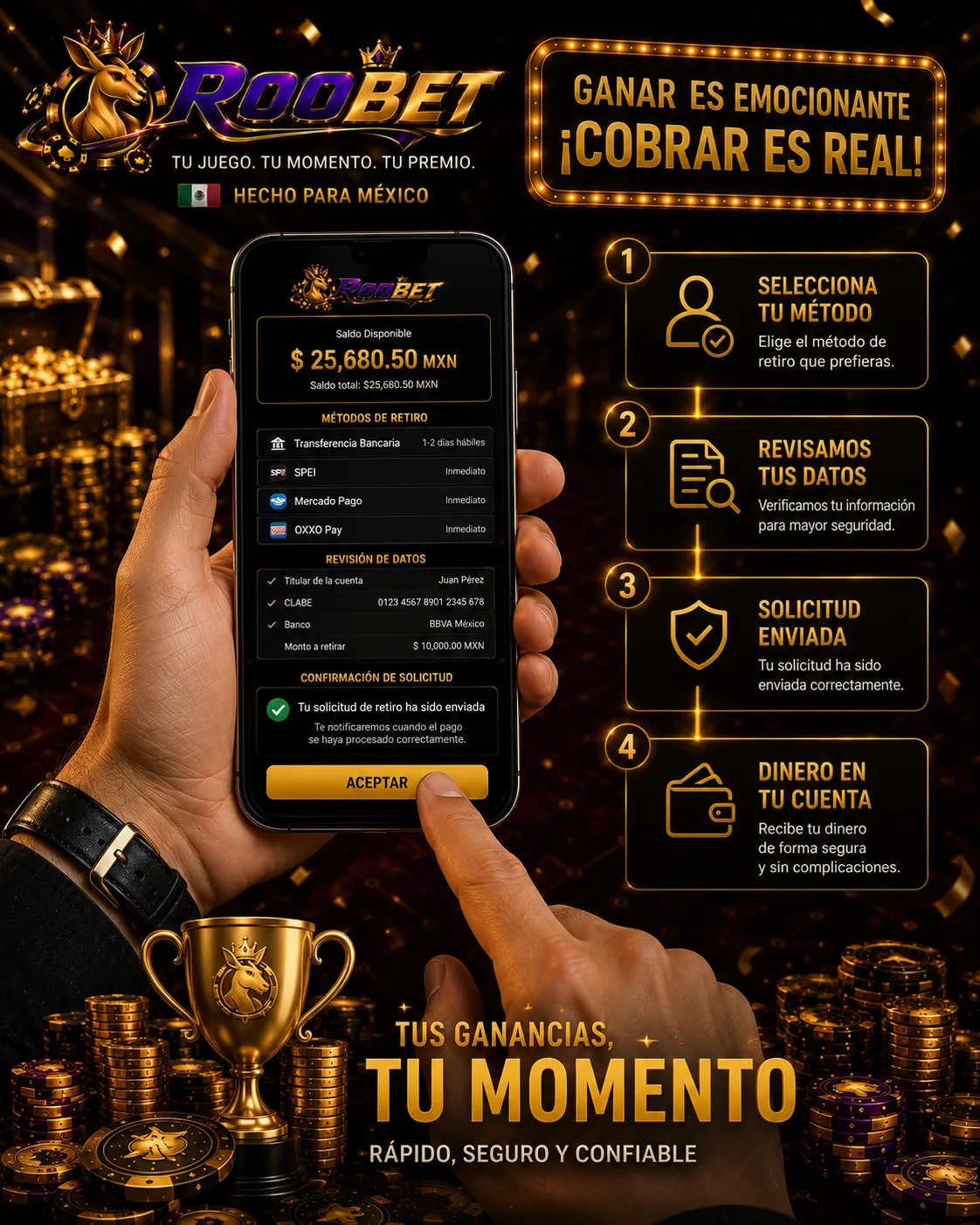 Solicitud de retiro desde la cuenta